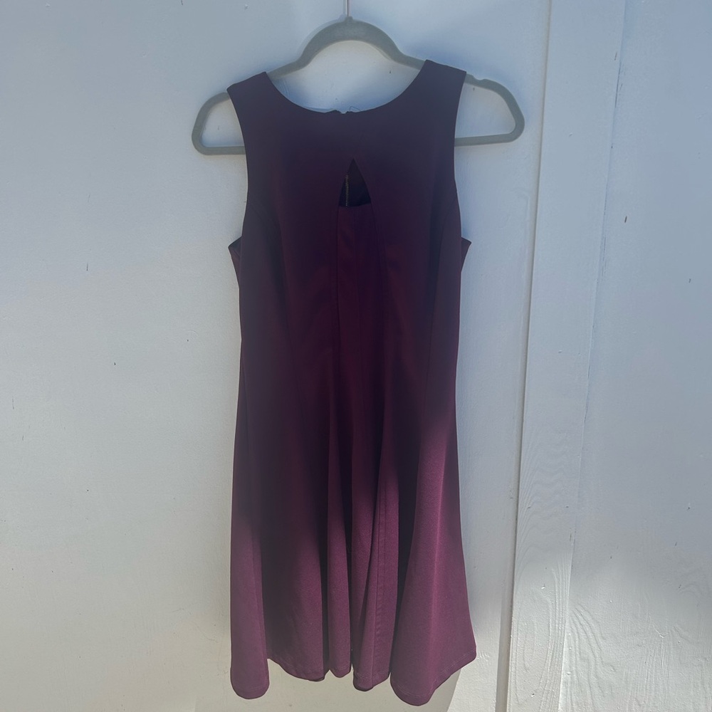 Elegant Purple Sleeveless Dress